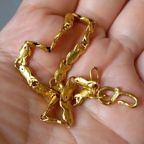 Beautiful 24k solid gold bracelet 11.1 grams - Picture 7 of 8